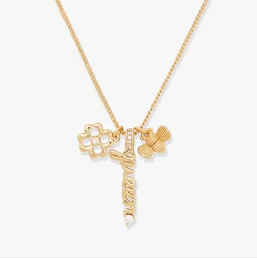 💛▪️Kate Spade▪️ love you, mom queen bee charm pendant necklace